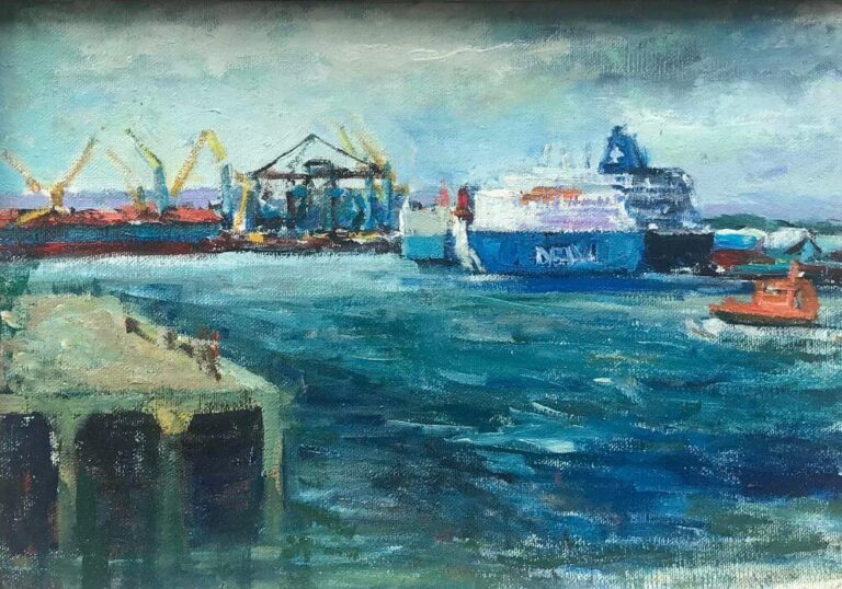 Shipyard Workers - Come View My Art Gallery